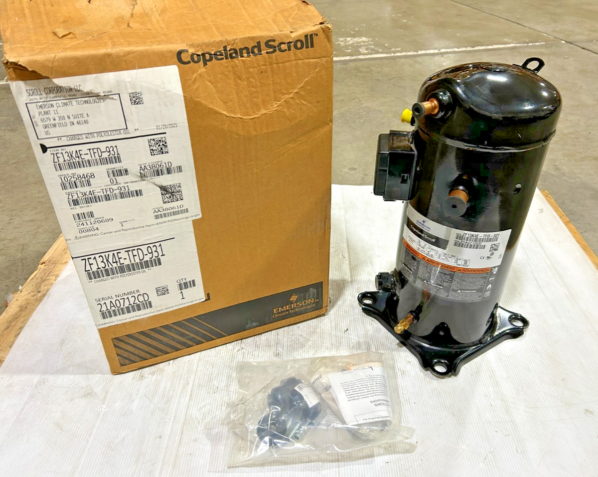 New Copeland ZF13K4E-TFD-931 Scroll Compressor 460V 3PH POE | eBay