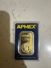 APMEX 1 Ounce 9999 Fine Gold Bar – 1 oz Precious Metal Content, Gold, Bar Shape 4000.00 per troy oz
