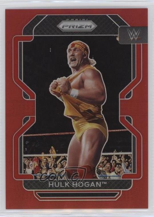 2022 Panini Prizm WWE Red Prizm 238/299 Hulk Hogan #195