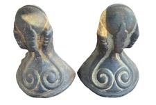 Set Of 2 Cast Iron Bathtub Clawfoot Claw Feet Foot Bath Tub VTG Antique
