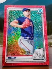 2020 Bowman Chrome Prospects Kyle Muller #BCP-191 Red Shimmer Refractor /10 (RC)