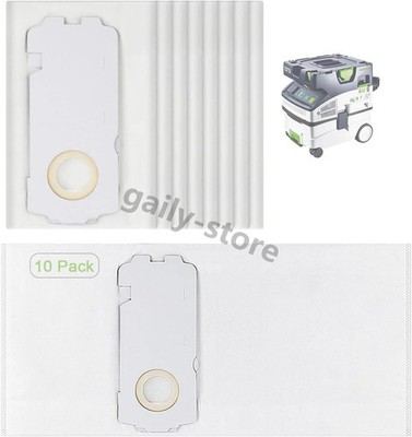 10 Vlies Staubsaugerbeutel für FESTOOL CT15 / CT MINI / MIDI-2 ab Bj. 2019