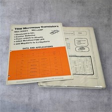 TRW Microwave Transistors MRA Series Data Sheets Linear Hybrid Amplifiers
