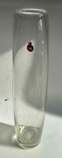 Holmegaard Tall Cylinder Sommerso Art Glass Vase in Green — listing 3