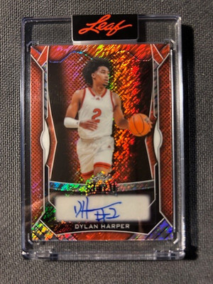 2025 Leaf Metal Orange Shimmer DYLAN HARPER #43/45  RC Auto  Autograph