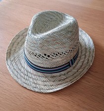 Kids Straw Trilby Sun Hat age 12+ (56 cm) SSP Brand Classic Summer Collection