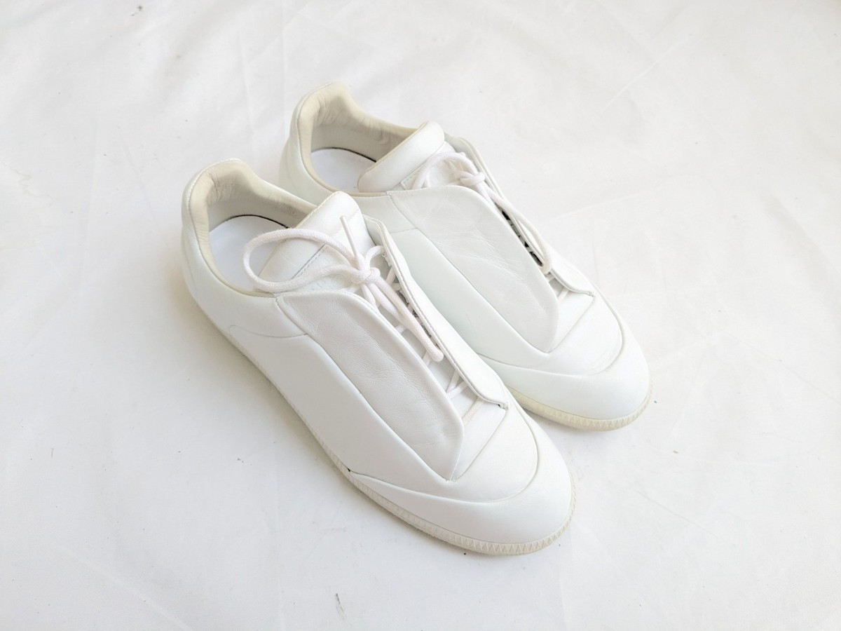 靴 Maison Margiela future low top sneakers Maison Margiela Future White Men 9 42 Leather Low Top Sneakers