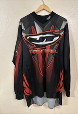 OG JT SPORT PAINTBALL JERSEY Size XL - Terminator Red Black