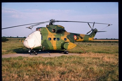 BG113 ORIGINAL K64 AIRCRAFT SLIDE: Romanian AF IAR-330L Puma SOCAT 91