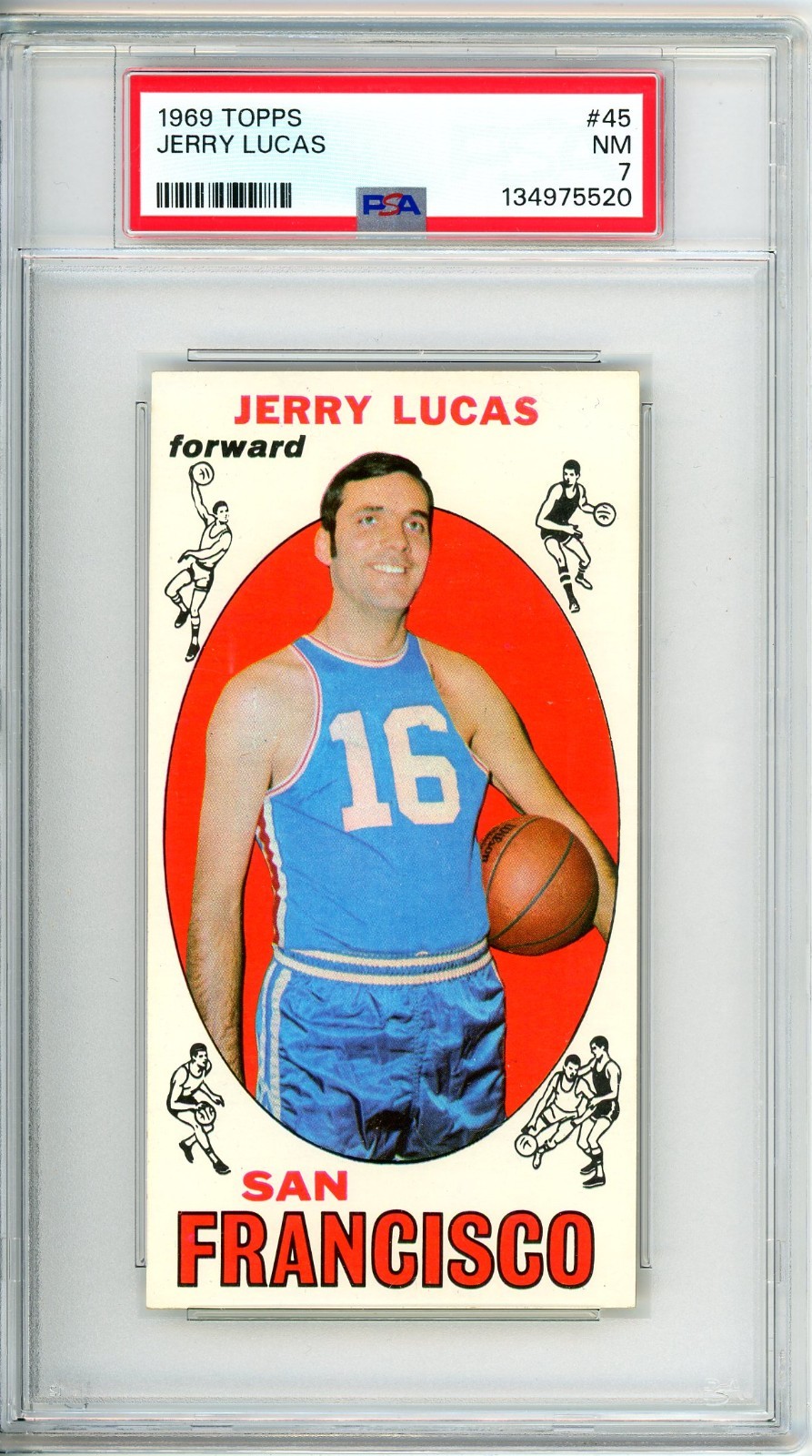 1969 Topps JERRY LUCAS R/C #45 PSA Grade 7 NM-Cond "INVEST No Reserve"