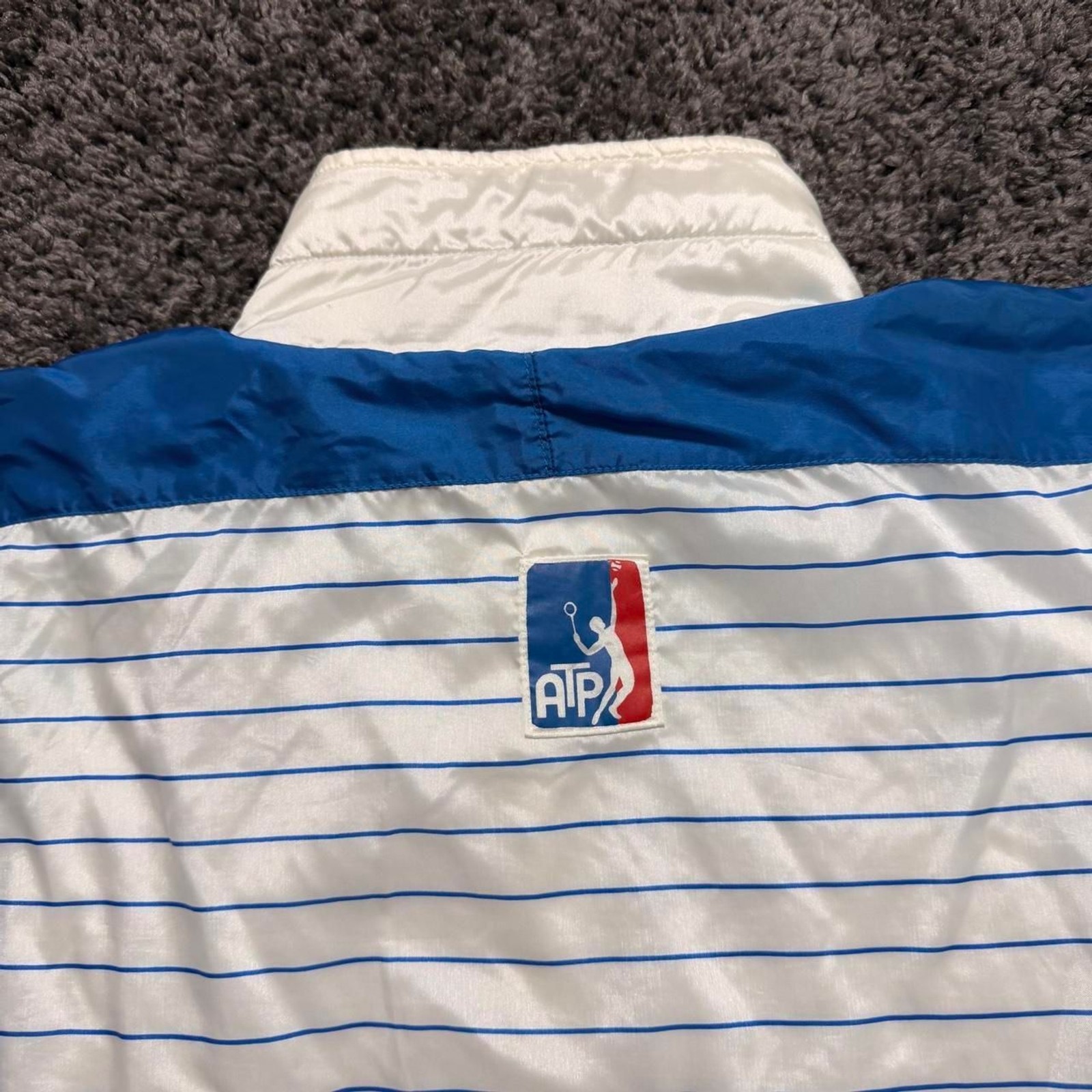 Vintage 80's Adidas ATP Tennis Team Full Zip Windbrea… - Gem