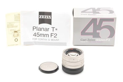 Objectif Contax Carl Zeiss Planar T* 45 mm f/2 en boîte [presque inutilisé]... - Photo 1/4