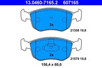Neu - Ate 13.0460-7165.2 Bremsbelagsatz, Scheibenbremse FüR Ford