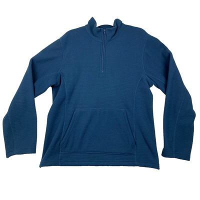 Mack Russo Quarter-Zip Pullover Sweater Men's Medium 100% Polyester Mock Neck