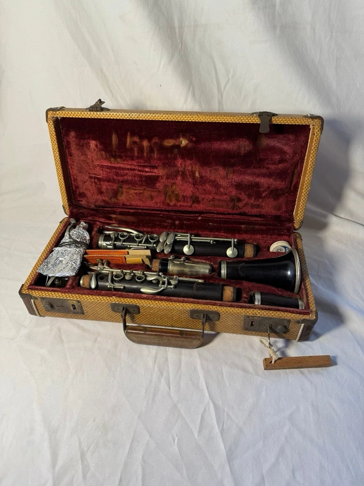 Clarinete de madera antiguo Evette & Schaeffer Buffet Crampon con estuche - sin probar Foto 2 de 4