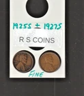 LOW  priced  LINCOLN  CENT  AUCTION   - 1925S  &  1927S  FINES -   RS COINS #55S