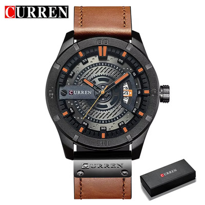 CURREN Hot Fashion Creative Watches Casual Quartz Sports Wristwatch Display 