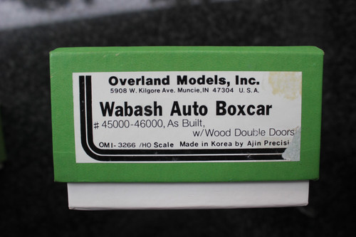 OVERLAND MODELS H0 LATÓN WABASH AUTO BOXCAR OMI 3266 ¡NUEVO! Nuevo en caja | Condition: New