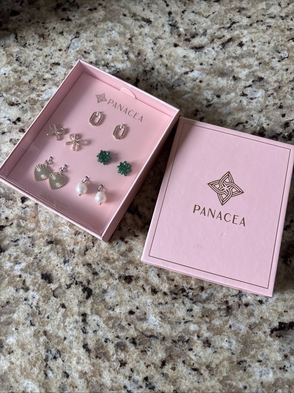 Panacea 14k Gold Plated Earring Set