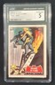BATMAN TOPPS 1966 #40A - INFERNO OF FLAME - RED BAT LOGO -
