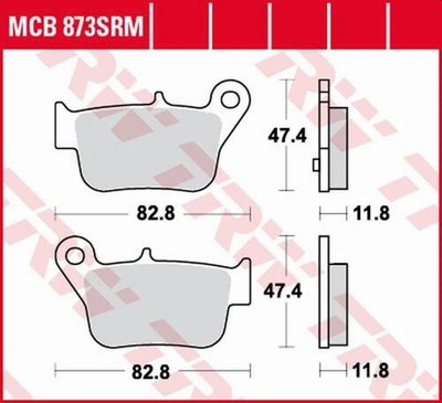 TRW LUCAS ZF BRAKE PADS KH628 SINTER SYM MAX - MCB873SRM