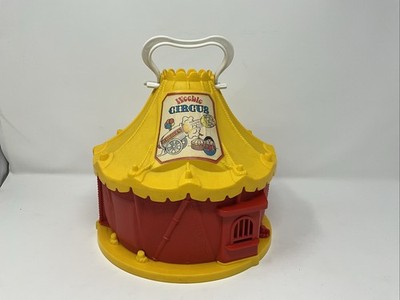 Vintage 1977 Hasbro Weebles Circus Big Top Tent Playset 1n Figure Cannon Stilts