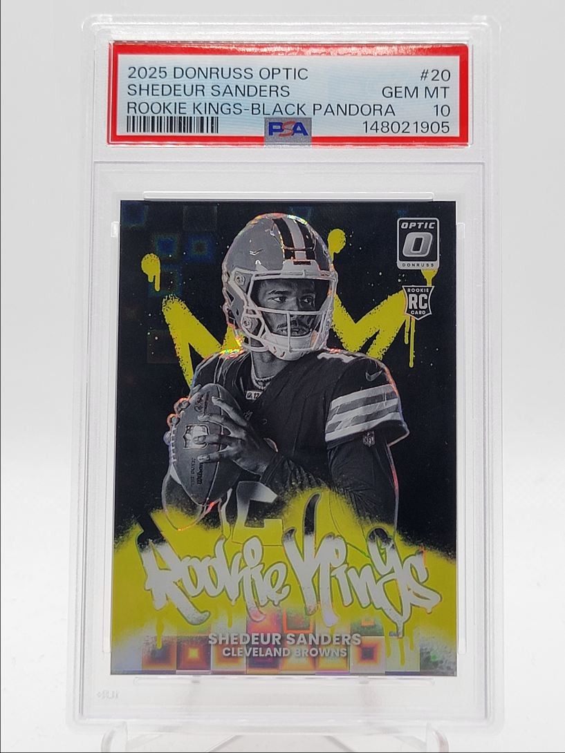Shedeur Sanders Panini Donruss Optic Rookie Kings #20 Black Pandora