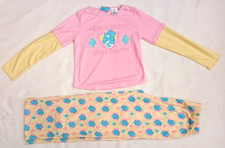 Rare Vintage NWOT Care Bear Girls Pajamas Sz 8 2005 Care Bear University