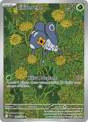 Pokemon Karte Lilliterelle 096/094 AR Geisterflammen