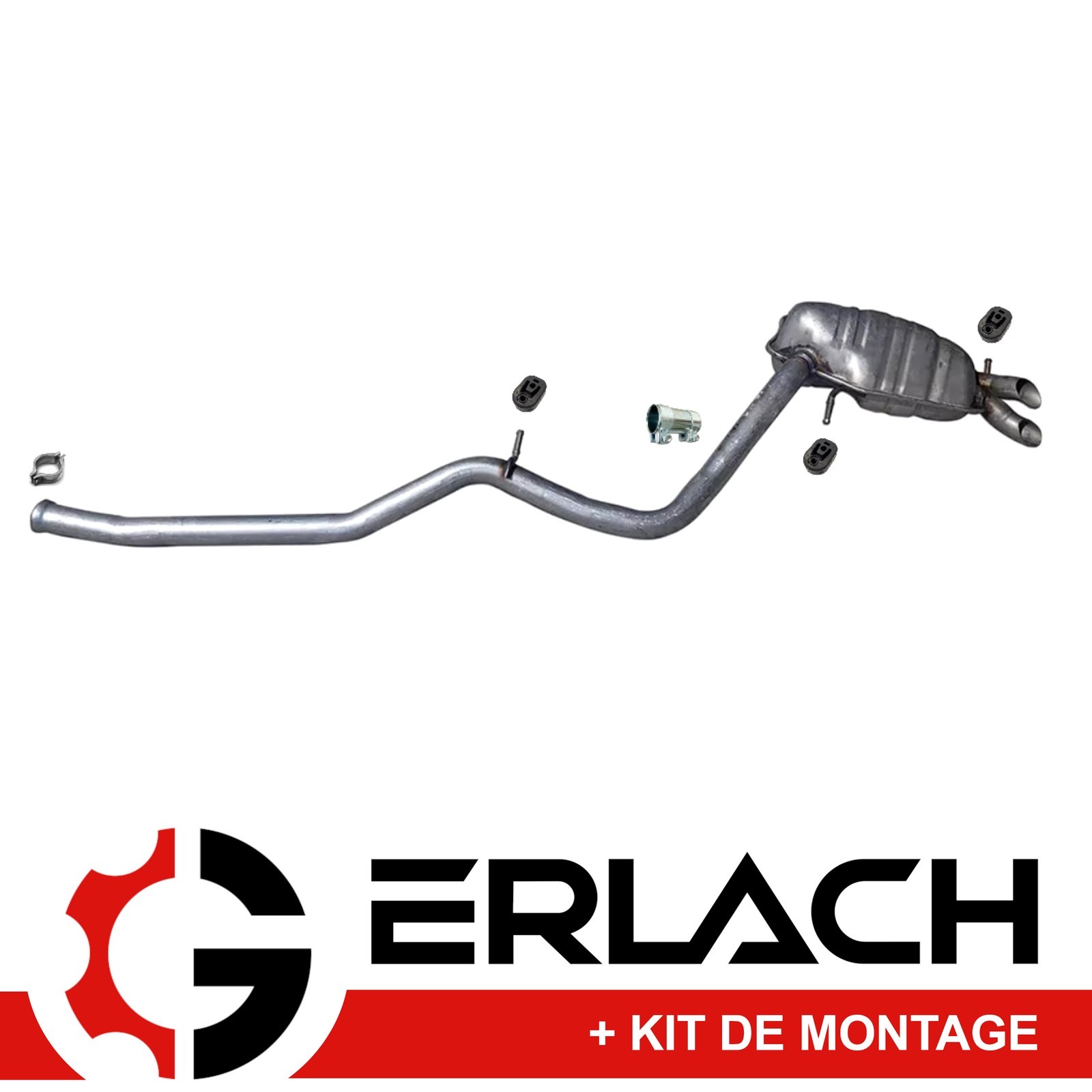 Silencieux arrière Mercedes W211 S211 9116 pour passer le contrôle technique automobile