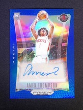 2023-24 Panini Prizm Deca Amen Thompson RC Rookie Auto Blue /49