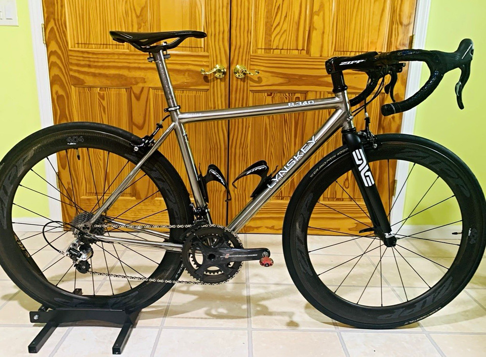 Lynskey R340 Titanium/Carbon Road Bike 700C S Drop Bar Rim Brake Zipp ...