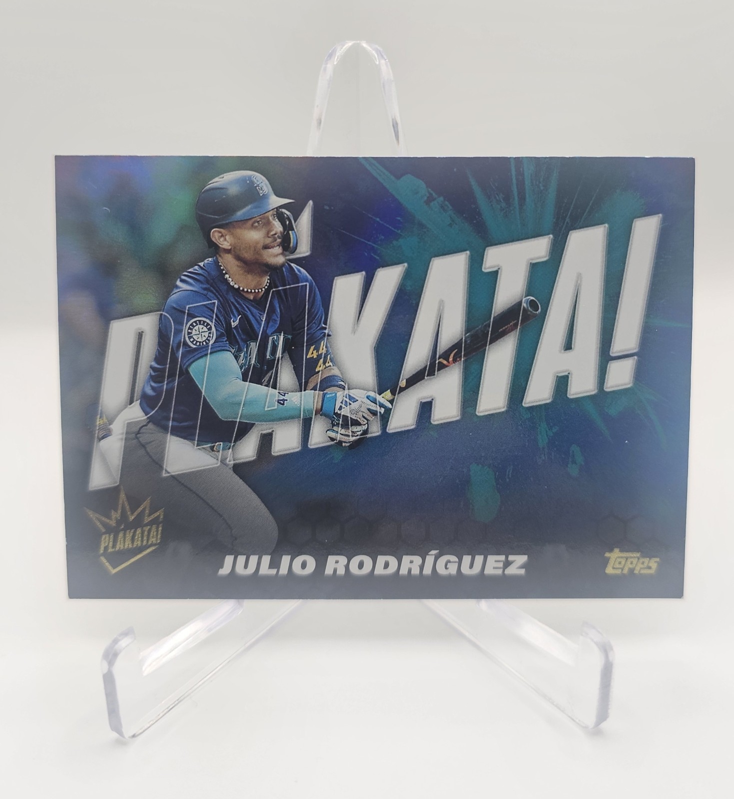 2025 Topps Series 1 Plakata JULIO RODRIGUEZ PLAK-9 SSP MARINERS