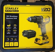 STANLEY Fatmax Combi Drill brushless V20 18V SFMCD715D1K 