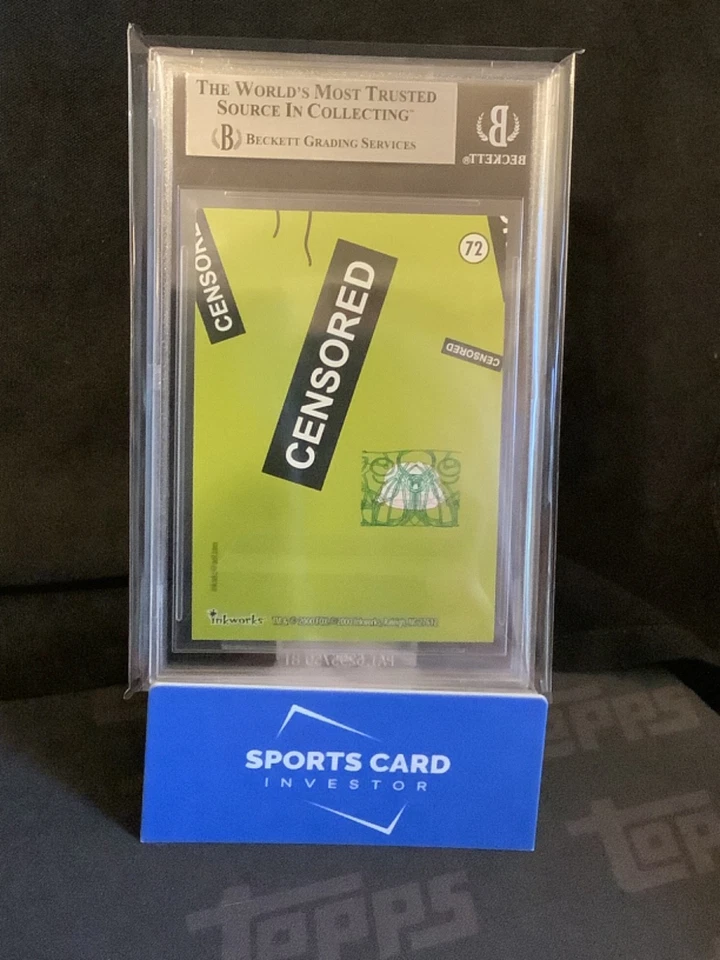 BGS 9 - 2000 Inkworks Simpsons 10th Anniversary #72 Forbidden Fruit Eden pop 1/1 - Image 2 of 3