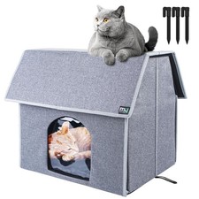 Outdoor Cat House, Large Weatherproof Cat Houses for Outdoor Cats, Insulated ...