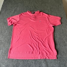 Polo Ralph Lauren Mens XXL Pink Short Sleeve Cotton Polo Shirt Made in USA