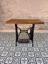 Industrial Side Table Reclaimed Singer Treadle Side Table
