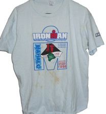 Vintage Ironman Triathlon t shirt 1998 20th Anniversary Kona Hawaii Tee 90s L