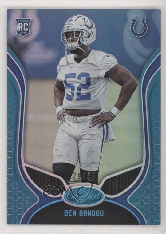 2019 Certified Rookies Mirror Teal /35 Ben Banogu #179 Rookie RC qc6