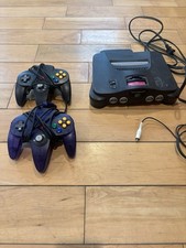 Nintendo 64 N64 Console W/ Controllers Cables Tested Working