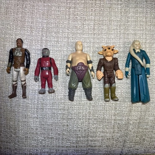 Vintage Star Wars Figure Lot Snaggletooth Bib For,  Rancor Keeper Lando, Ree Yee