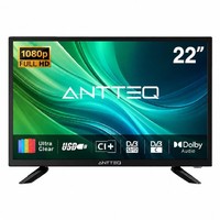 Antteq 22 Inch TV FHD Full HD 1080P Television Freeview DVB T2 C S2 Dolby