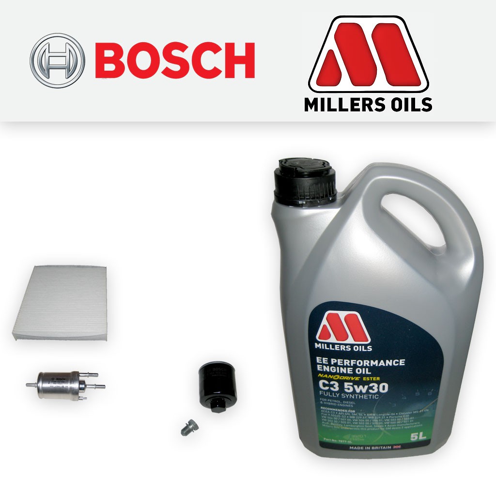 SERVICE KIT SEAT IBIZA (6J) 1.4 16V BXW CGGB OIL FUEL CABIN FILTER+OIL 2008-2010