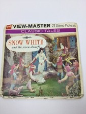 Vintage Snow White and the Seven Dwarfs Gaf View Master Set with 3 Reels