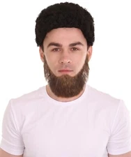 Men's Chin Curtain Style Long Beard Set
