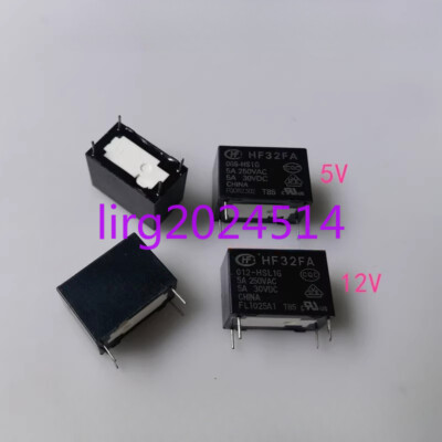 5pcs new  HF32FA 012-HSL1G 12V  5A four-pin