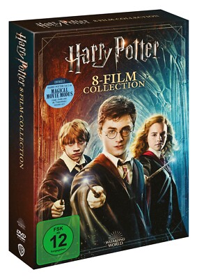 HARRY POTTER - Komplett 8-FILM COLLECTION (9-DISC-EDITION)  DVD-BOX Teil 1-8