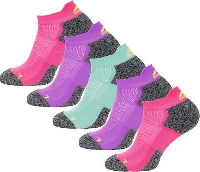 More Mile Challenger 5 Pack Womens Running Socks Cushioned Support Sports Run