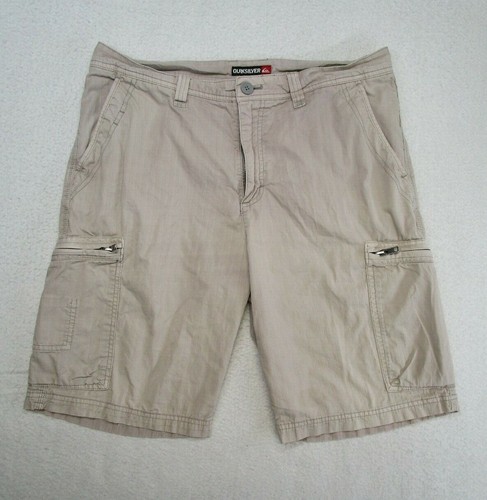 QUIKSILVER cargo shorts Men's 34 beige 